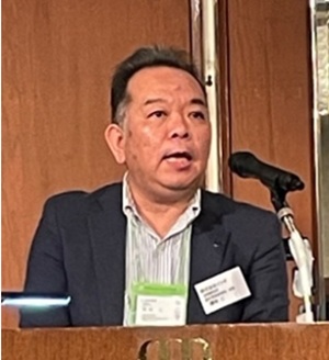 写真　講演するイシダの藤枝海外営業管理課長（ジェトロ撮影）