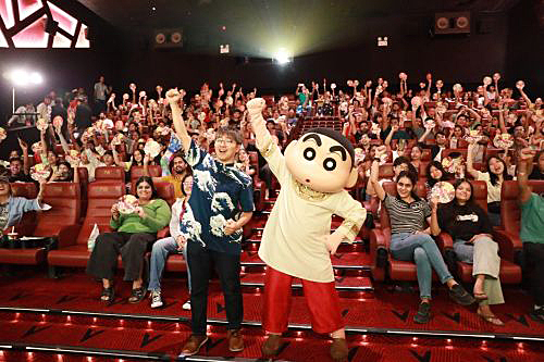 写真　「クレヨンしんちゃん」の上映会の様子（テレビ朝日提供）