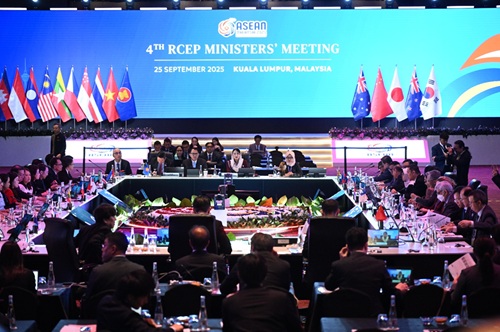 写真　RCEP閣僚会合の様子（ASEAN事務局提供）