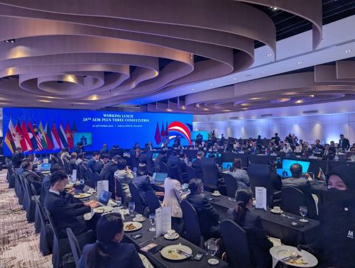 写真　ASEAN＋3の経済相会合（ジェトロ撮影）
