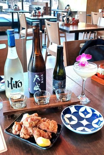 写真　キャンペーン参加店舗での酒飲み比べメニューの一例（ジェトロ撮影）
