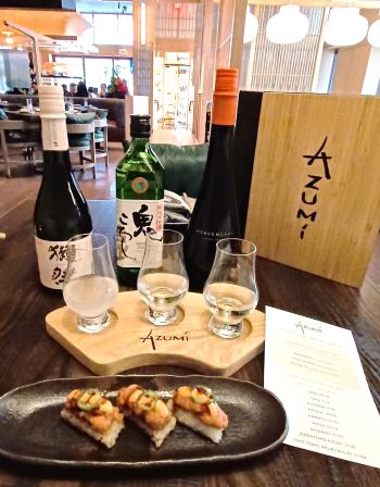 写真　キャンペーン参加店舗での酒フライトメニューの一例（ジェトロ撮影）