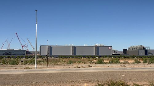 写真　TSMC工場建設地（ジェトロ撮影、10月6日）