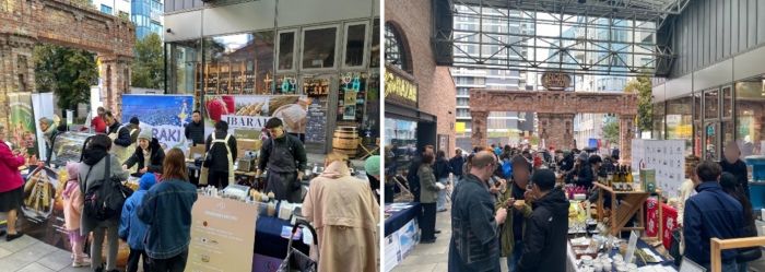 写真　出展ブースの様子（ともにジェトロ撮影）