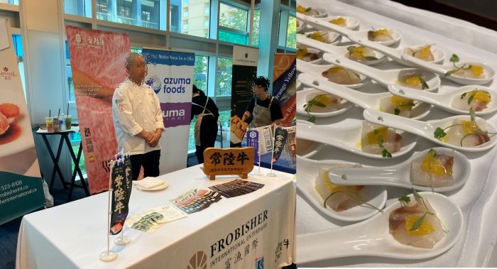 写真　試食のブース（ジェトロ撮影）