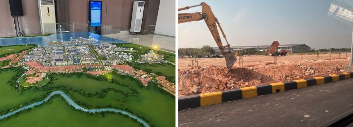 写真　JIIPE工業団地の開発の様子（10月9日時点、ジェトロ撮影）