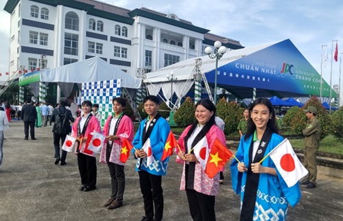 写真　専門学校法人Japan Proskills College（JPC）式典の様子（ジェトロ撮影）