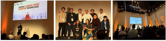 写真　（左）オープニングセッション、（中）登壇者たち、（右）登壇の様子（全てジェトロ撮影）