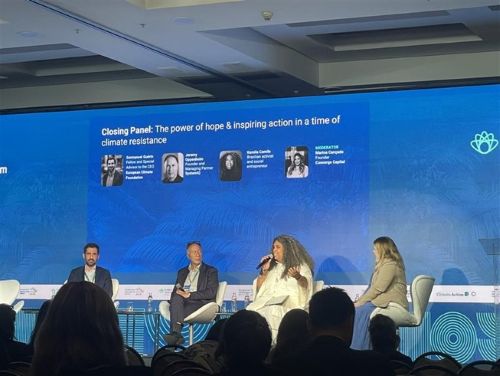 写真　持続可能なイノベーションフォーラム2025クロージングパネルの様子（ジェトロ撮影）