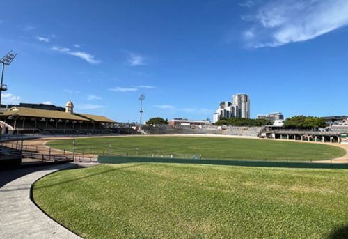 写真　オリンピック選手村予定地となっているブリスベン・ショーグラウンド地区（ジェトロ撮影）