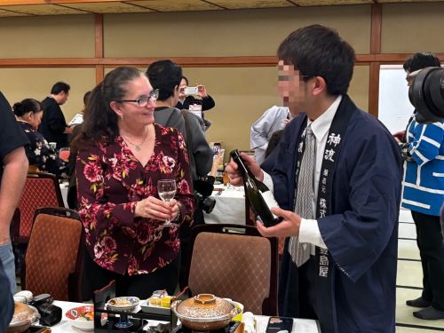 写真　諏訪でのペアリングディナーの様子（ジェトロ撮影）