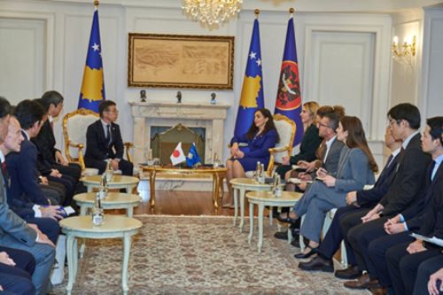 写真　オスマニ大統領表敬訪問（ジェトロ撮影）