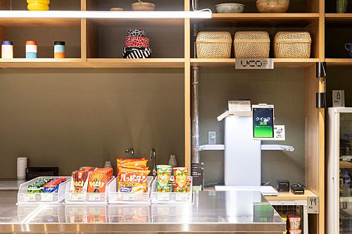 写真　「SHOKU NOMA」内「VISION CHECK-OUT」が導入された様子（ファインダーズAIジャパン提供）