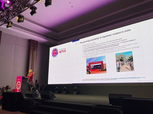 写真　ジェトロによるプレゼンテーションの様子（ジェトロ撮影）