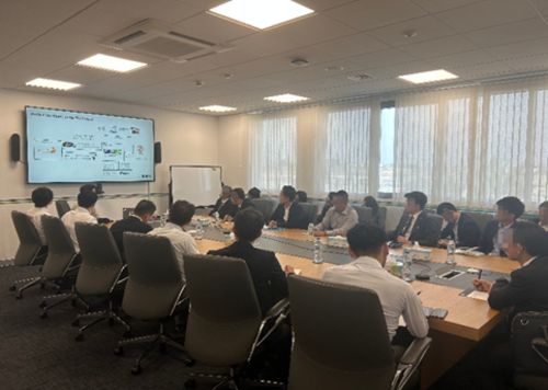 写真　WWMCを視察（ジェトロ撮影）