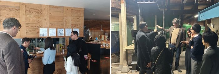 写真　酒造見学の様子（ジェトロ撮影）