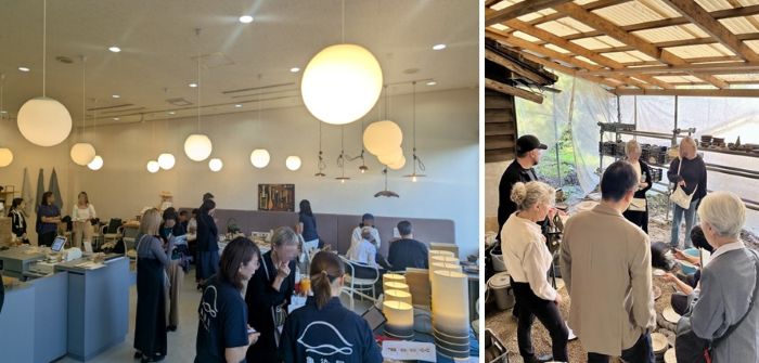 写真　鹿児島県内の工芸作家・事業者訪問、展示商談会の様子（ジェトロ撮影）