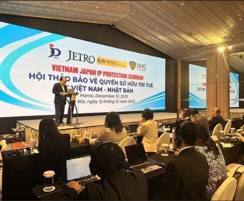 写真　開会あいさつをするチャン・フー・リンDMS長官（ジェトロ撮影）