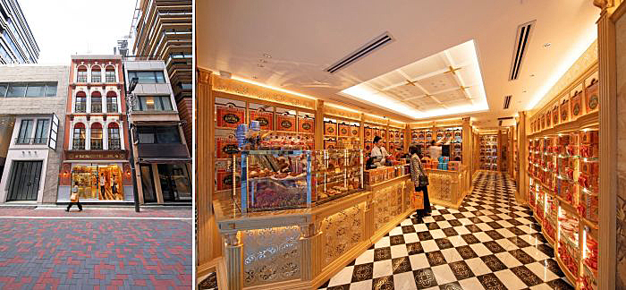 写真　「Bacha Coffee 銀座」外装（左）と内装（右）（ともにBacha coffee提供）