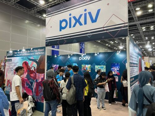 写真　ピクシブブースの様子（ジェトロ撮影）