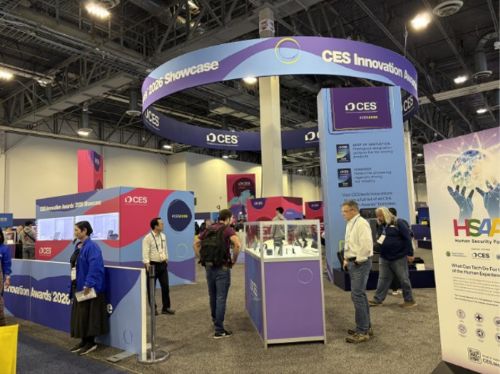 写真　CESイノベーションアワード展示エリアの様子（ジェトロ撮影）