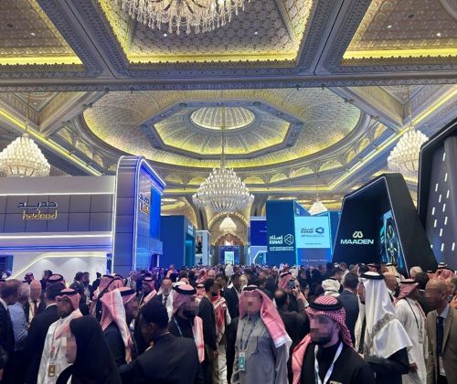 写真　にぎわう企業ブース（ジェトロ撮影）