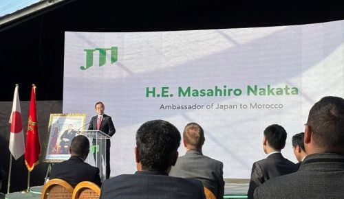 写真　中田昌宏大使によるスピーチ（ジェトロ撮影）