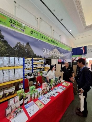 写真　静岡県産茶葉を出品する企業のブース（ジェトロ撮影）