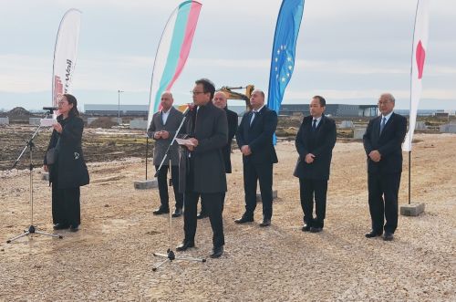 写真　起工式の様子（ジェトロ撮影）