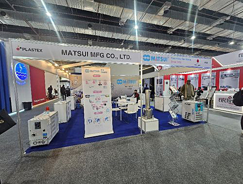 写真　松井製作所のブースの様子（松井製作所提供）