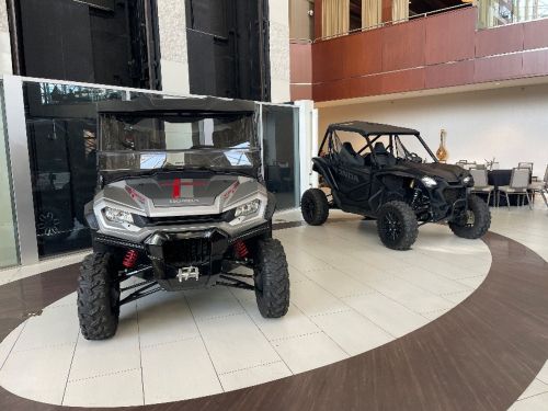 写真　ホンダが同州で製造するサイド・バイ・サイド・ビークルの展示（ジェトロ撮影）