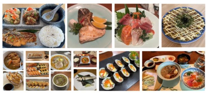 写真　バングラデシュで食べられる日本食の一例（ジェトロ撮影）