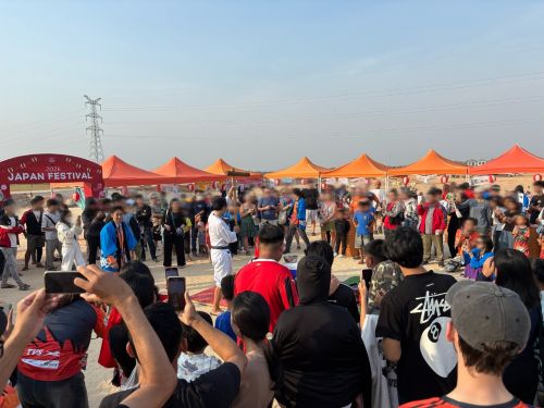 写真　タイガージャパンフェスティバルでの餅つきの様子（ジェトロ撮影）