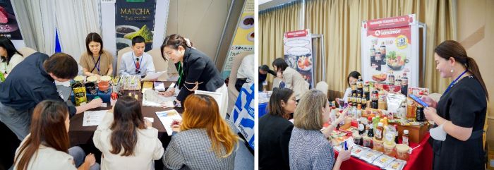 写真　日本からの出展者の様子（左）、在タイ日系企業の出展の様子（右）（ともにジェトロ撮影）