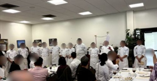 写真　参加したKCCの学生シェフたち（ジェトロ撮影）