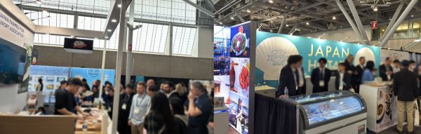 写真　品目団体ブース来訪者の様子（ジェトロ撮影）