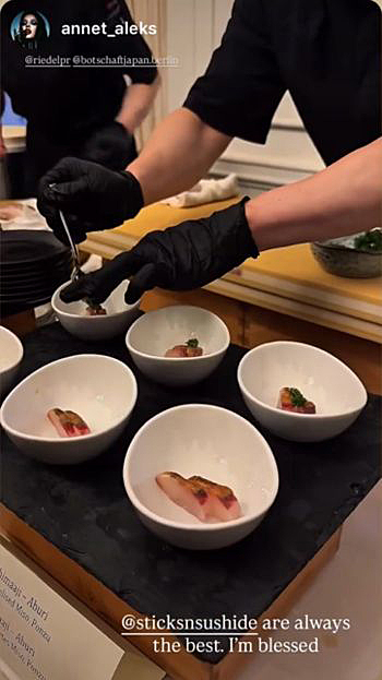 写真　在ベルリンのフードブロガーAnna Zubrytska氏のインスタグラム投稿（Riedel PR提供）