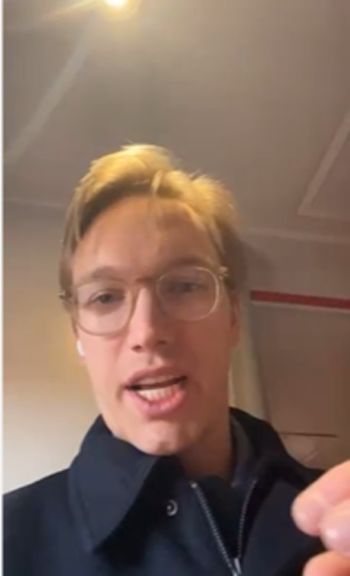 写真　ウィリアム・ベルグ氏とのオンラインインタビューの様子（ジェトロ撮影）