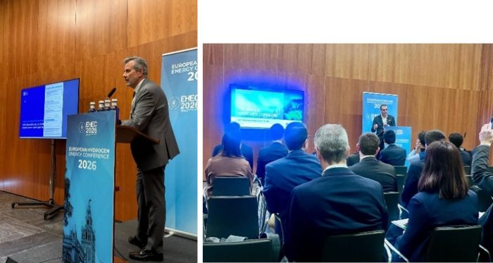 写真　アンダルシア州（左）およびバスク地方（右）のセッション（ともにジェトロ撮影）