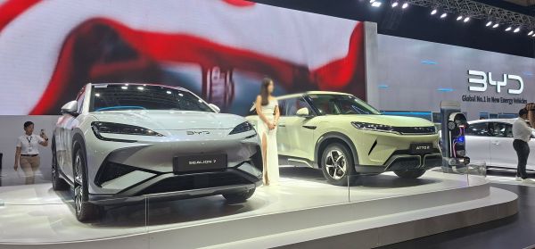 写真　BYDの出展ブースの様子（ジェトロ撮影）