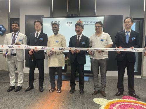 写真　AGCのイノベーションハブ開所式の様子（ジェトロ撮影）