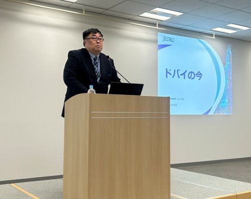 写真　ジェトロの中島紳行前ドバイ事務所長（ジェトロ撮影）