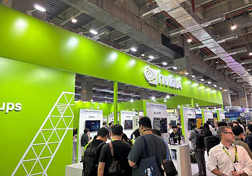 写真　NVIDIAのブースの様子（日本台湾交流協会提供）