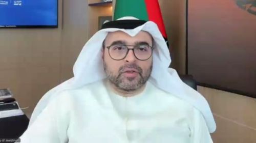 写真　開会あいさつをするUAE投資省のモハマド・アル＝ハウィ次官（ジェトロ撮影）