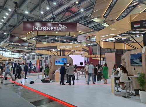 写真　インドネシアのパビリオン（ジェトロ撮影）