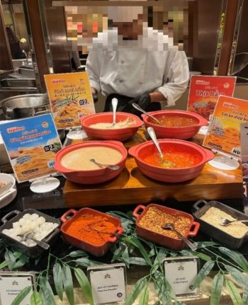 写真　日清製粉の4種類のソースを使用したパスタ（ジェトロ撮影）