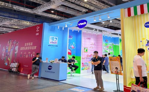 写真　香港ブランド「Vtech」ブース（ジェトロ撮影）