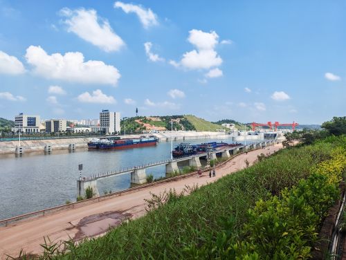 写真　平陸運河青年船閘の様子（ジェトロ撮影）